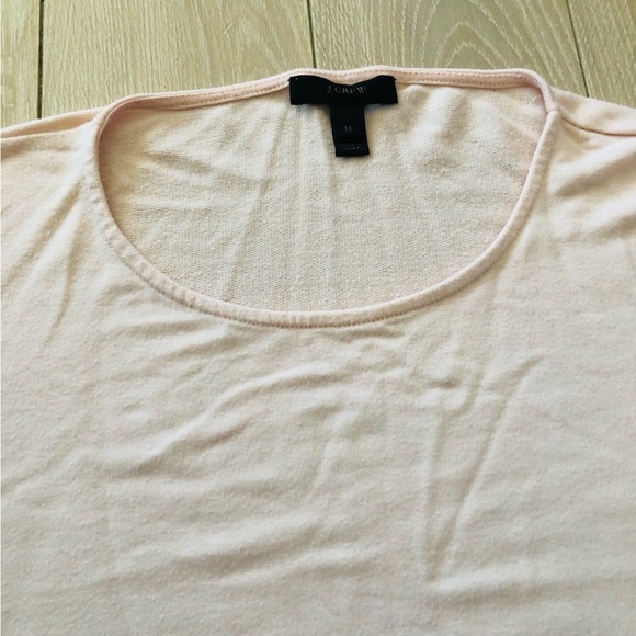 J. Crew Relaxed Fit Waist Tie Long Sleeve Top in Light Pink Size M - Picture 10 of 11